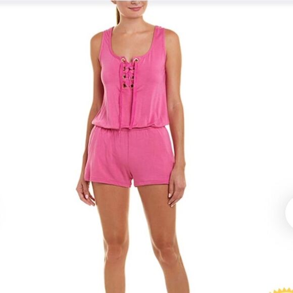 Trina Turk Pants - Trina Turk women’s lattice front romper